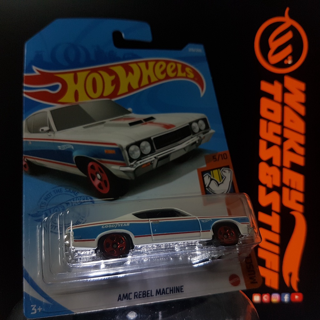 Hot Wheels MUSCLE MANIA AMC REBEL MACHINE Shopee Malaysia