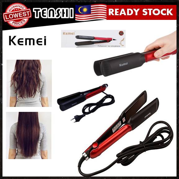 Kemei Km 531 Hair Straightener Perm Curl Waves Ceramic Flat Iron