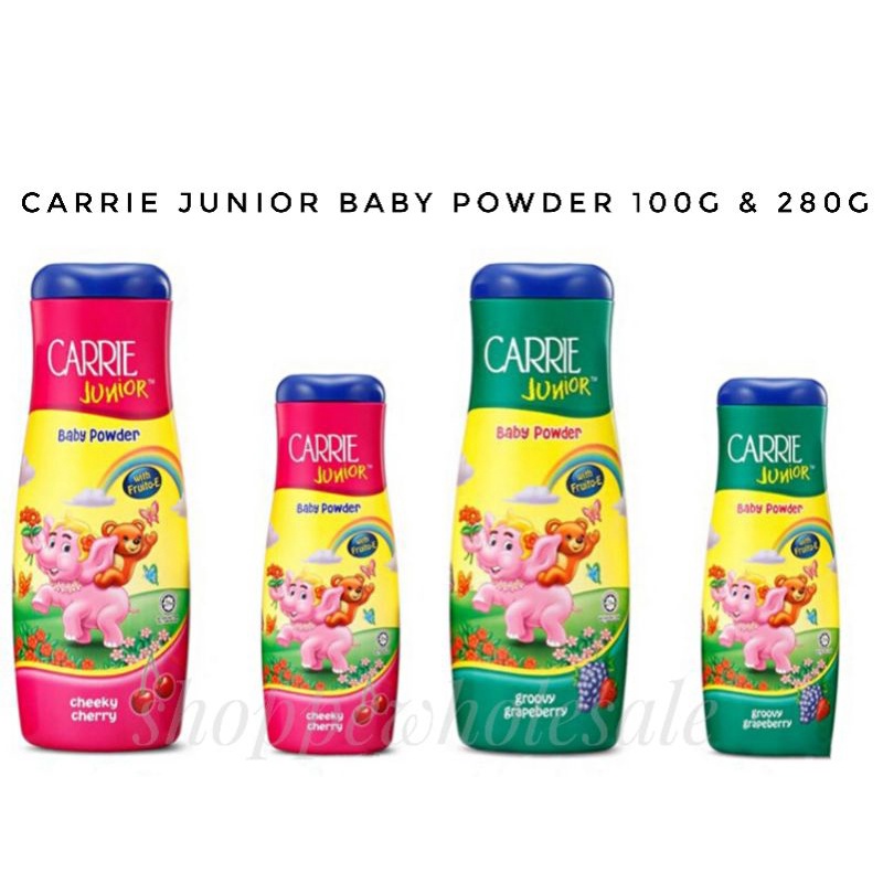 Carrie Junior Baby Powder 125g & 280g (Groovy Grapeberry/Cheeky Cherry ...