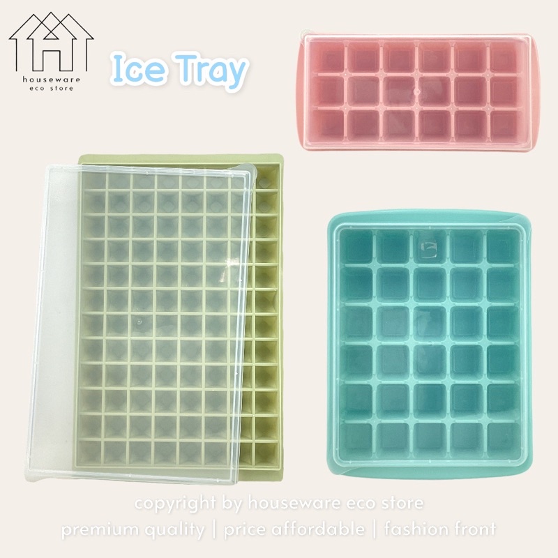 96 Drids Ice Cube Maker Tray With Cover Mold Shape Popsicle DIY Ice Maker Mold Maker Whiskey Wine Cocktails 8130「冰块托盘」