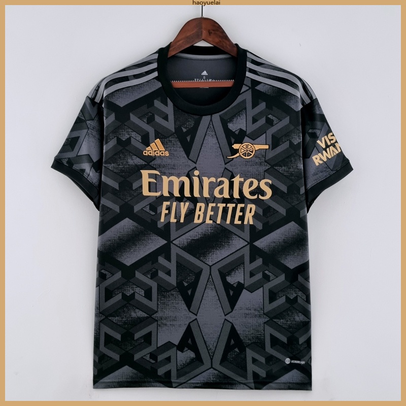 Arsenal Jersey 2223 Black Soccer Shirt Shopee Malaysia
