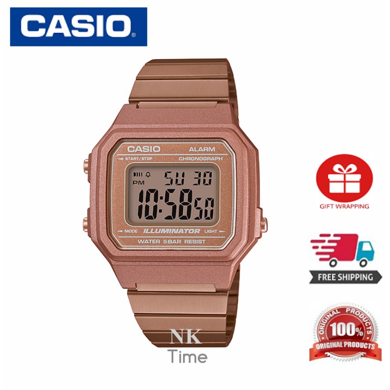 Casio B650WC-5A Rose Gold Women's Digital | Shopee Malaysia