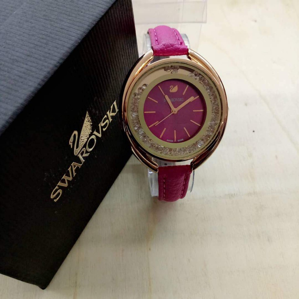 SWAROVSKI WATCHES FOR LADIES (PINK) | Shopee Malaysia