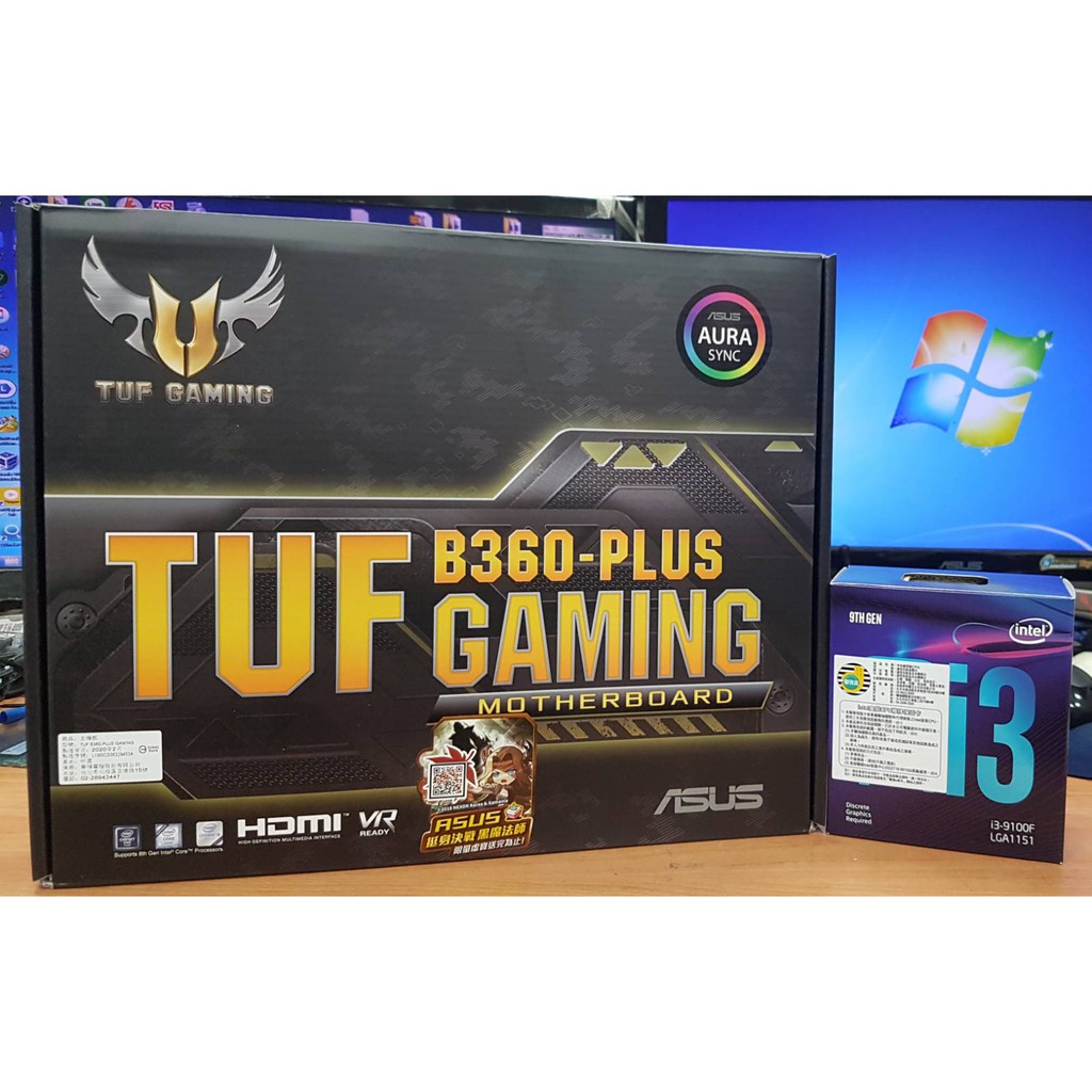 I3 9100f Asus Tuf 60 Plus Gaming Motherboard Shopee Malaysia