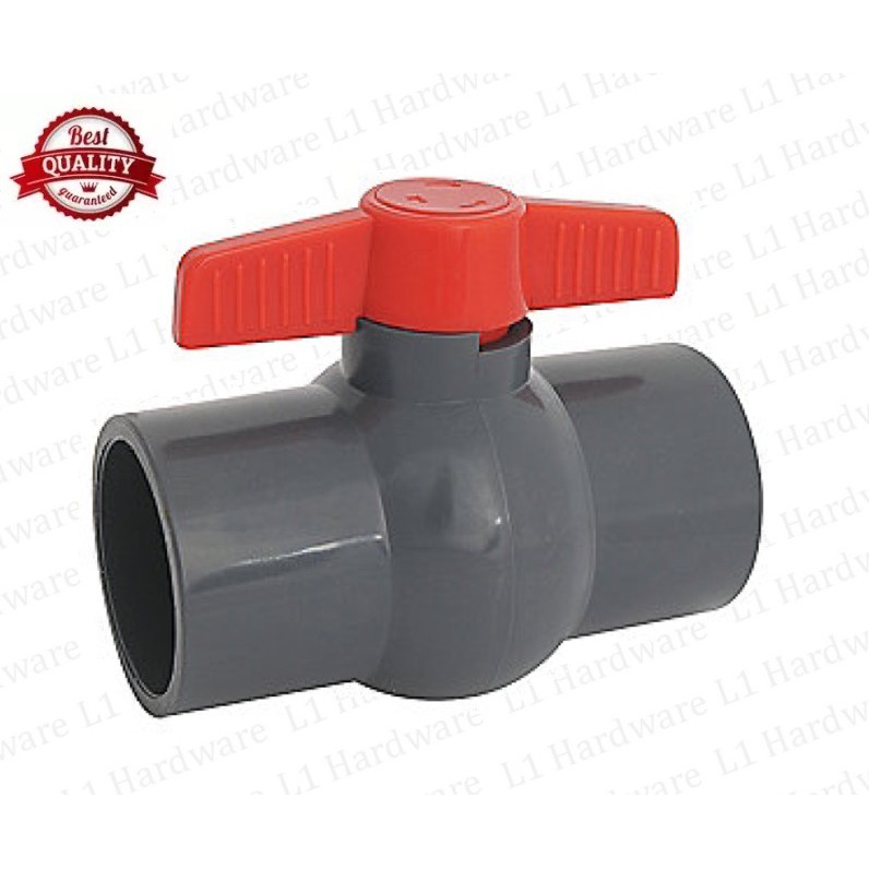 Stop Cock Pvc Ball Valve Non Threaded Or Threaded Thread Pipe Fitting Paip Stopcock 12 34 1 4142