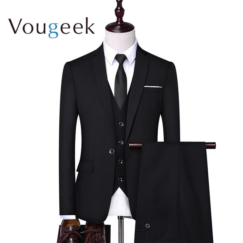 pakaian blazer Jaket Lengan PanjangLa Chapelle Vg Suit Lelaki S Tiga ...