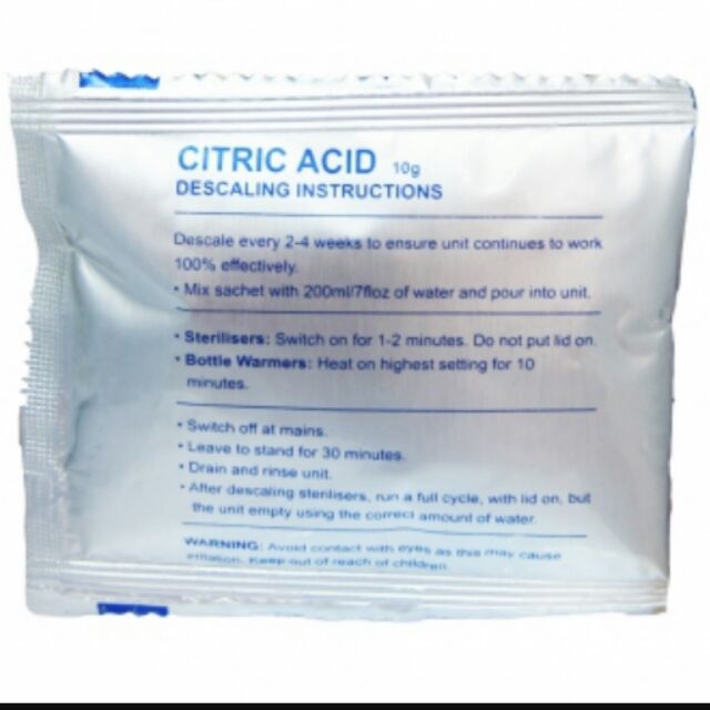 Citric Acid For Clean Steam Sterilizer Shopee Malaysia