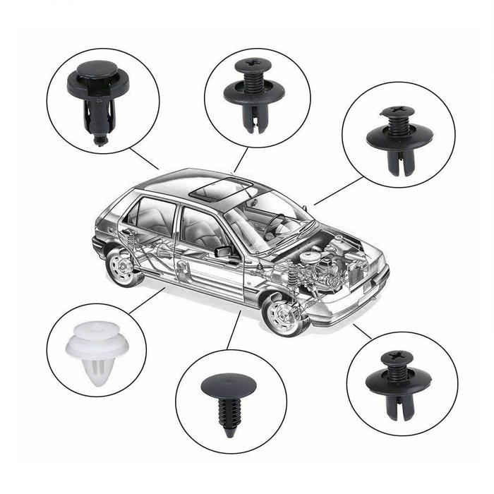 Car Body Retainer Auto Fasteners Plastic Clips Push Pin Rivet