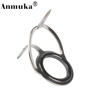 Anmuka Stainless Steel Fishing Rod Guides Repair Tips Set Fishing Rods  Ring