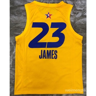 ✵[Hot pressed version] hot pressed jersey NBA jersey Los Angeles Lakers 23# James All-Star and other styles basketball j