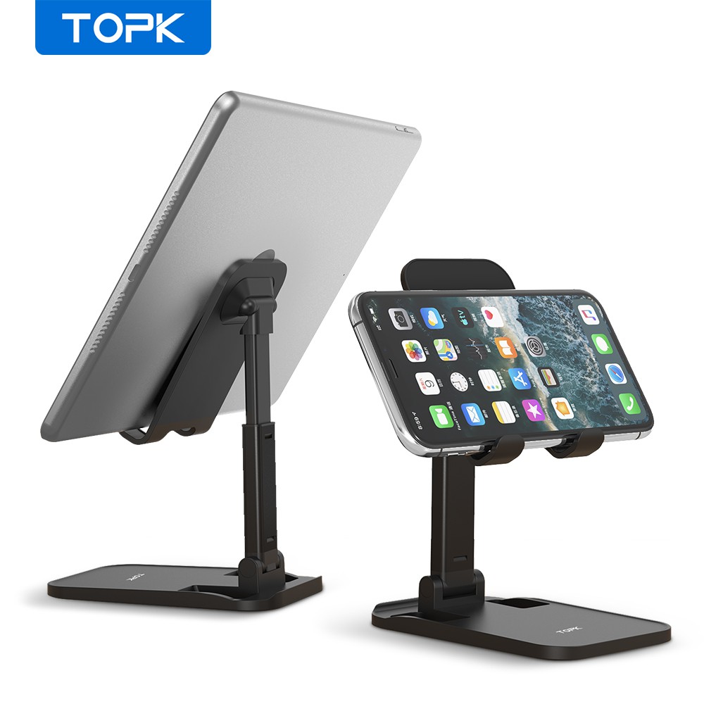 TOPK D10 Foldable Phone Stand Universal Telescopic Adjustable Angle ...