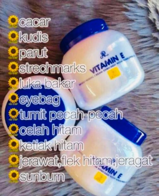 Krim Vitamin E Krim Sunprotect Vitamin E 200ml Original Thailand Shopee Malaysia