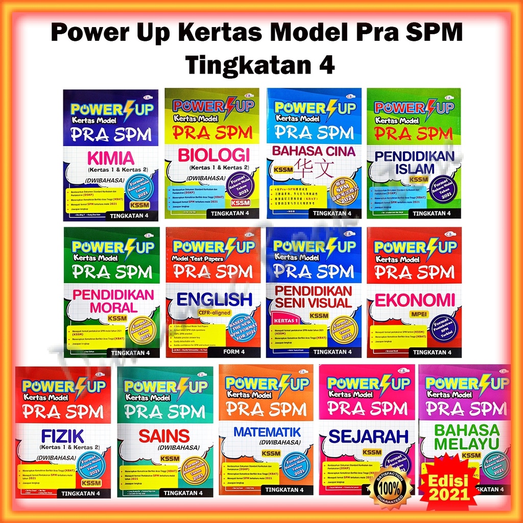 Buy Buku Latihan  Power UP Kertas Model Pra SPM Tingkatan 4 2021