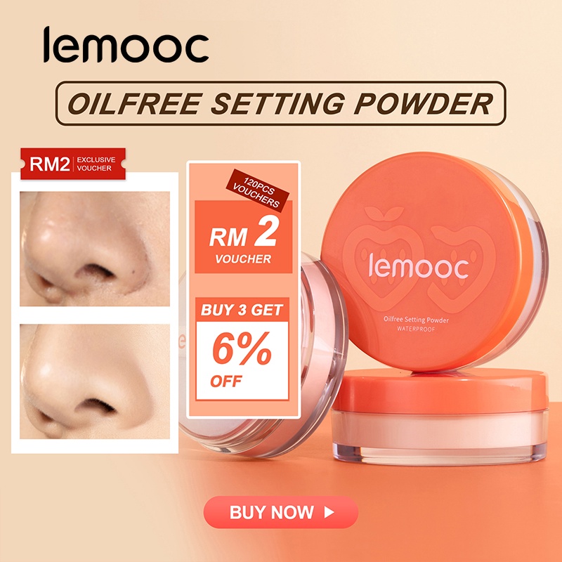 LEMOOC Loose Powder Face Oil Control Powder Loose Setting Powder Makeup