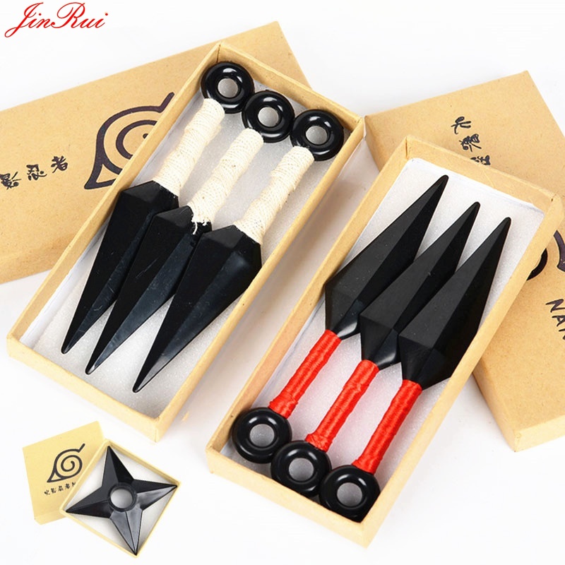 Halloween Gifts 10 Styles Anime Naruto Kunai Shuriken Cosplay Props Plastic Ninja Weapon Man Kids Naruto Accessories