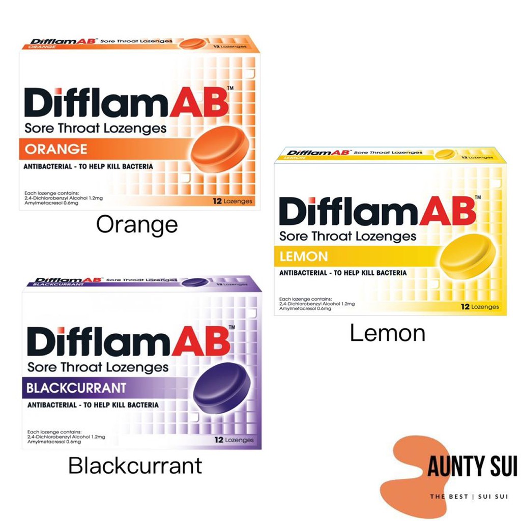 Difflam Ab Sore Throat Loz Lemon 12s Alpro Pharmacy