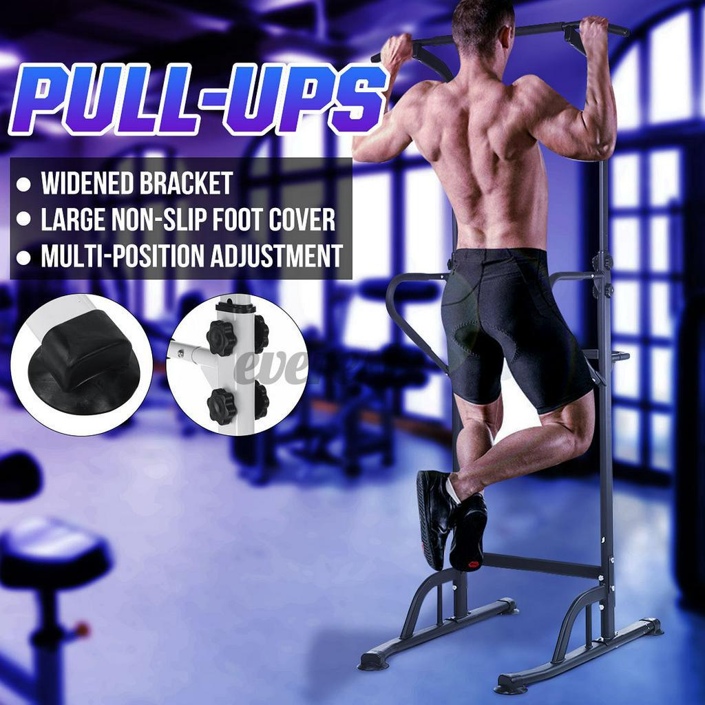 Power Tower Chin Up Bar Push Pull Up Bar Knee Raise Weight Bench Gym
