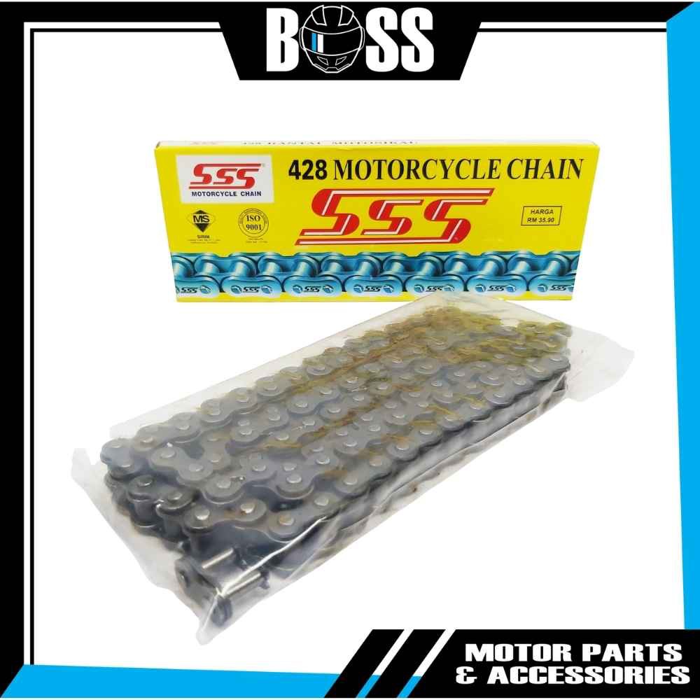 [SSS] 428 Motorcycle Chain Rantai Motor (96L-132L)