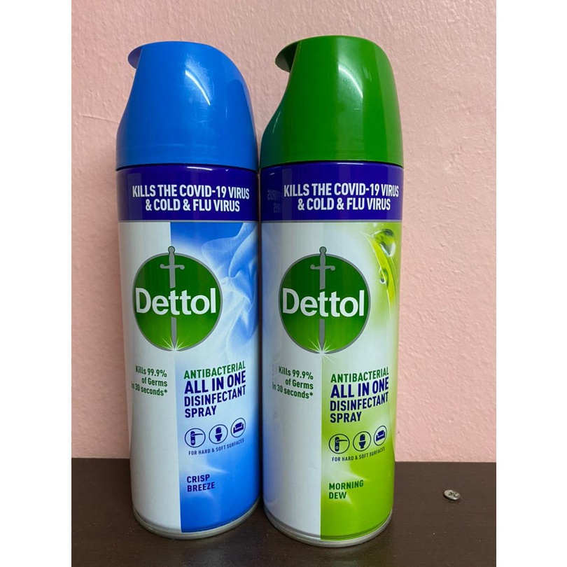 Dettol Disinfectant Spray Crisp Breeze/Morning Dew 450ml Shopee Malaysia