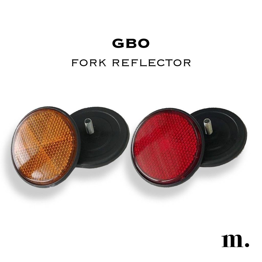 Pair Of 59mm Amber Front Fork Reflectors For Honda CB900F CBX PC800 – Left & Right