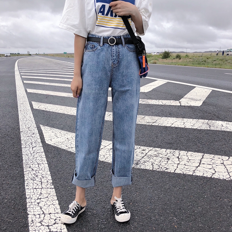 loose denim pants