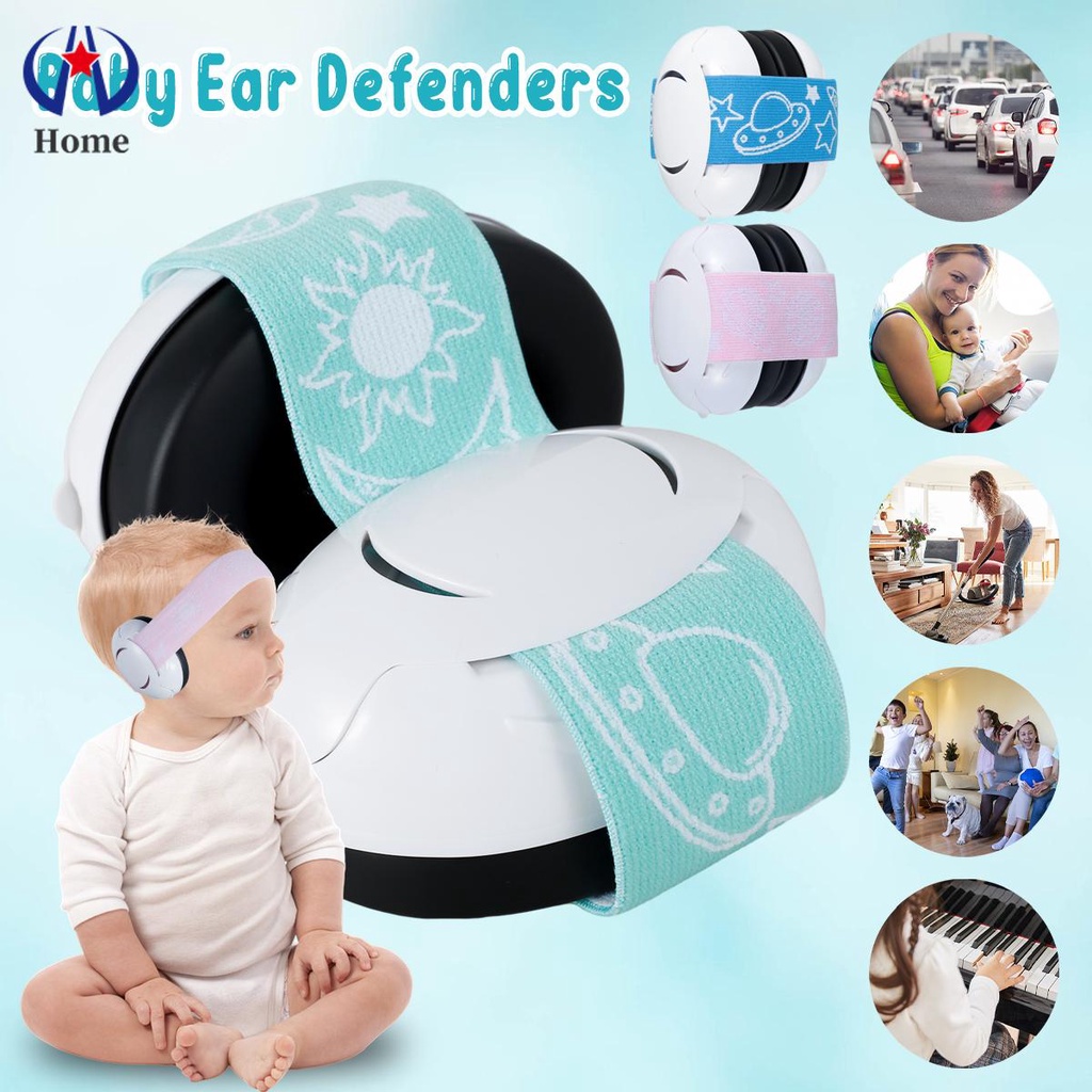 Baby Ear Defenders Noise Canceling Headphones with Adjustable Strap Infant Ear Protection Muffs