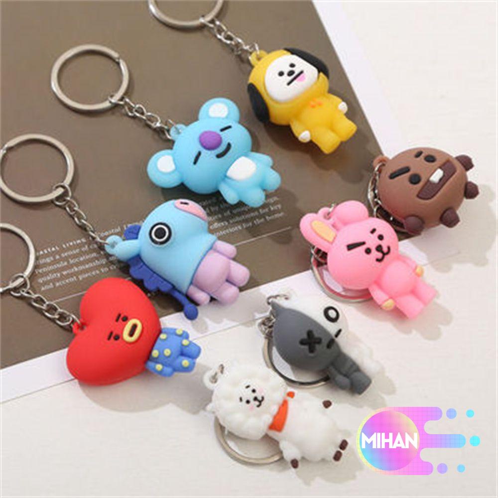 MIHAN Backpack Pendant BT21 Key Chain COOKY BTS VAN Keychain Bag Decor ...