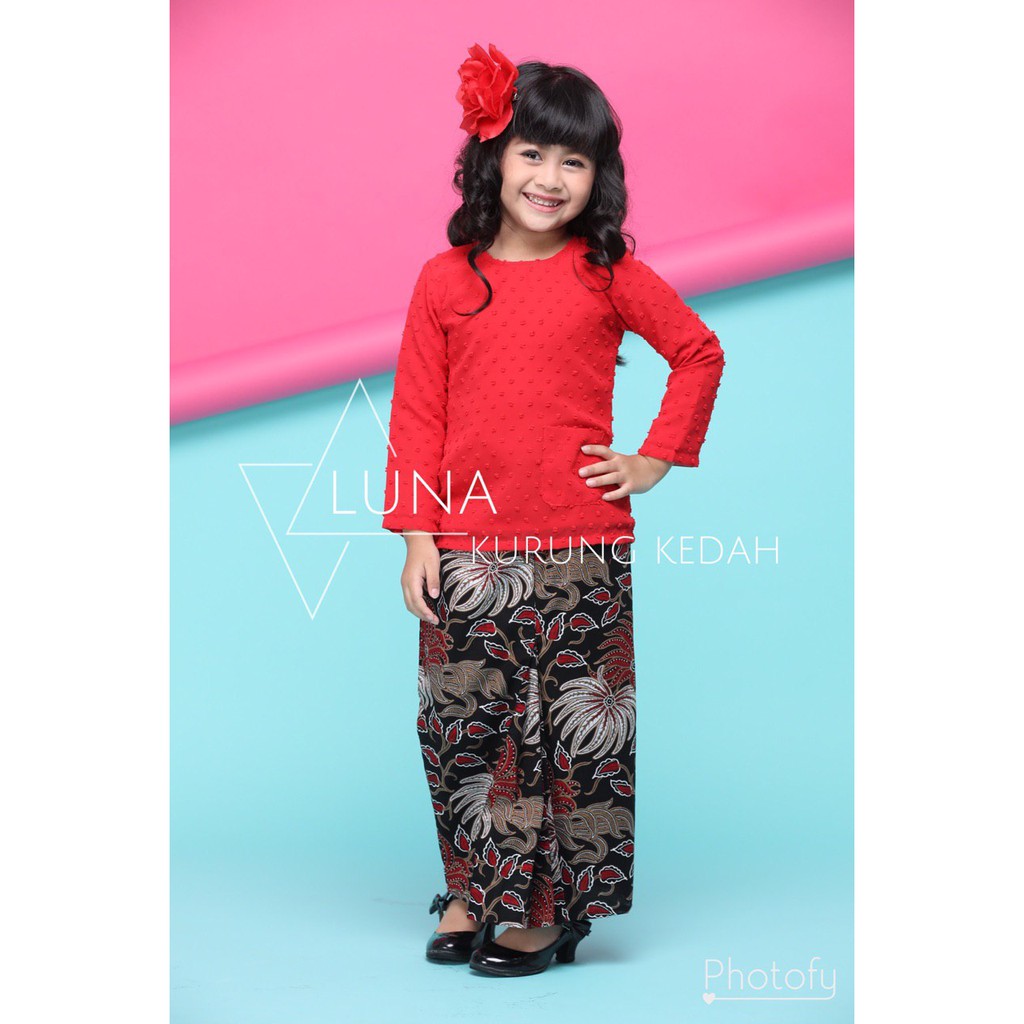  Baju  Kurung  Kedah Batik Premium Cotton Budak  Kanak kanak 