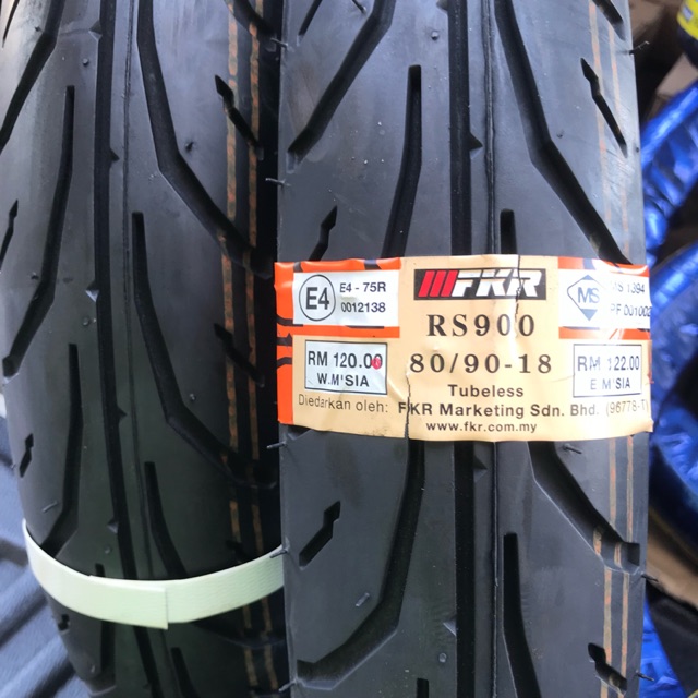 Fkr 80 90 18 Rs900 Tubeless Tayar Rxz Shopee Malaysia