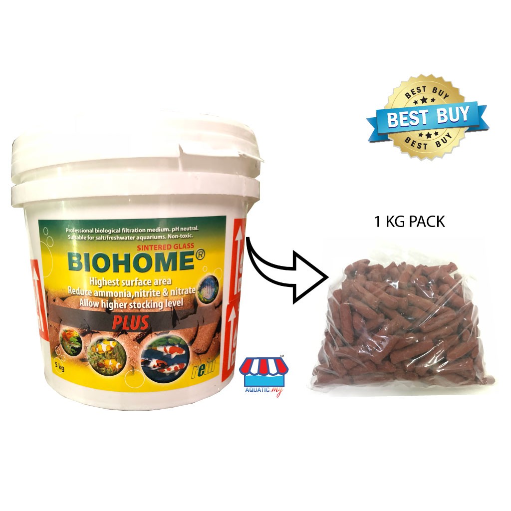 (500g /1kg) Biohome PLUS Filter Media Repacking Shopee Malaysia