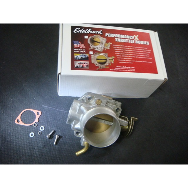Edelbrock 3848 Low Profile 90mm Opening Satin Finish Throttle Body