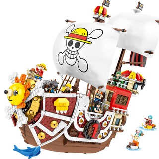 1484pcs Sembo SY6298 One Piece THOUSAND SUNNY Big Pirate Ship Building ...