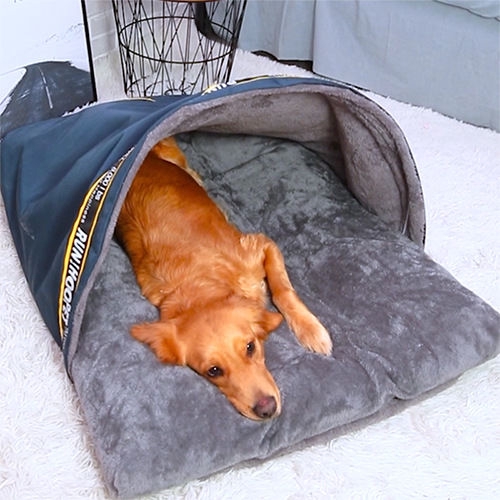 enclosed dog bed large
