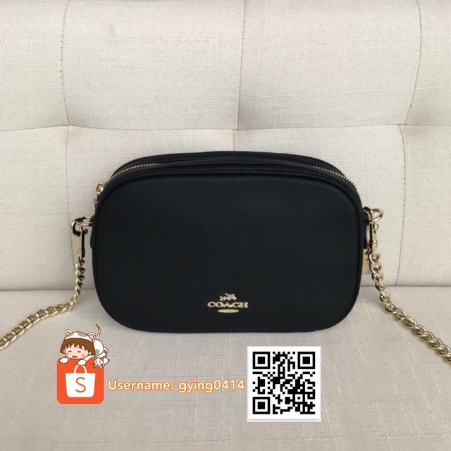 Coach ISLA CHAIN CROSSBODY BAG Sling Bag Women Mini Black F25922