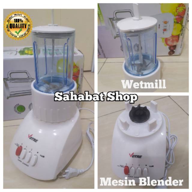 MESIN WETMILL SPICE GLASS + BLENDER MACHINE 1 SET Heavy Duty Blender