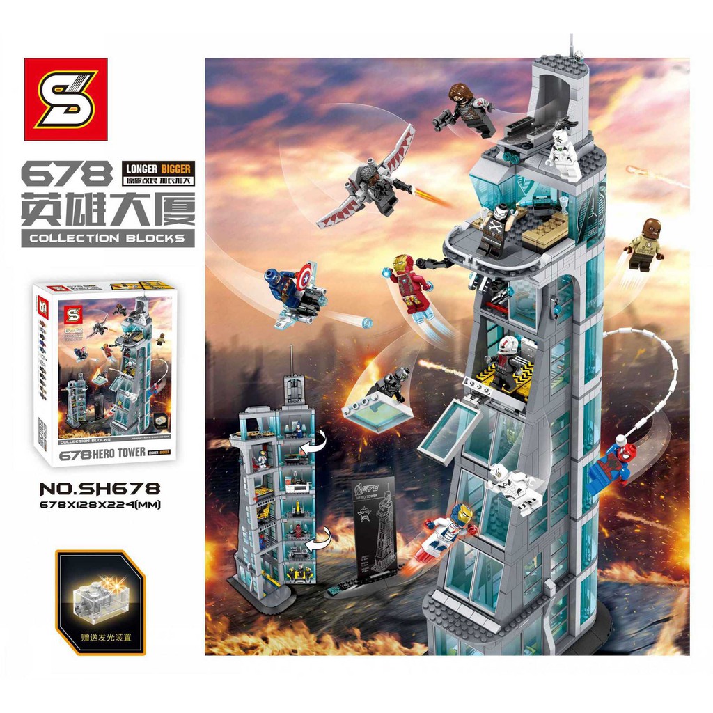 lego attack on avengers tower price