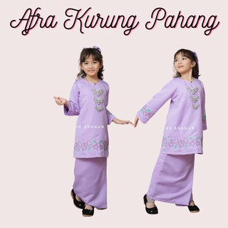  Baju  Kurung  Pahang  Budak  Kanak Kanak Soft Purple Shopee 