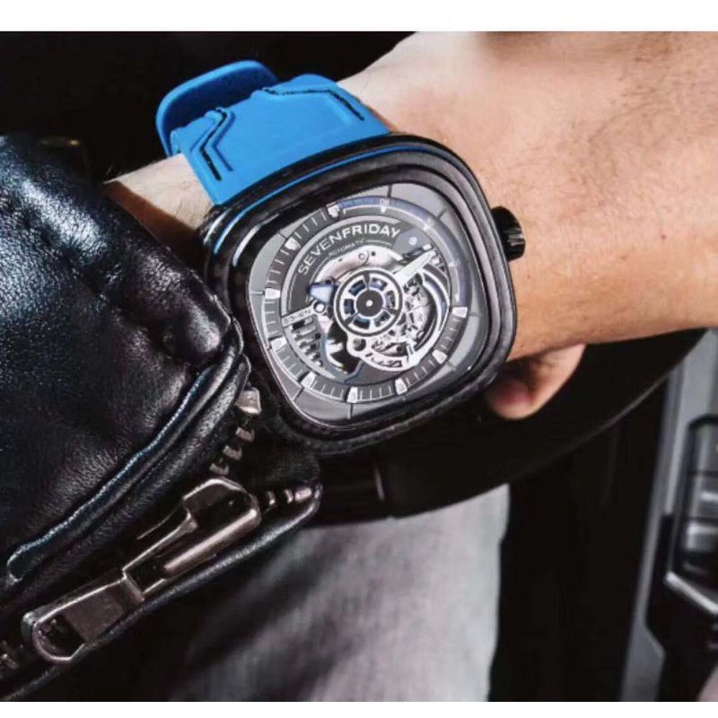 Men Watch. SF 7Friday S3/02 Carbon Edition Miyota 82S5 Automatic Watch.(Free Rubber Strap).UXS