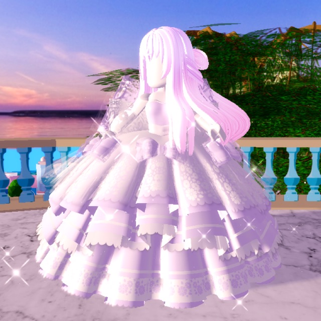 Roblox Royale High Miss Lady Rose Set Shopee Malaysia - pink and purple flower dress roblox