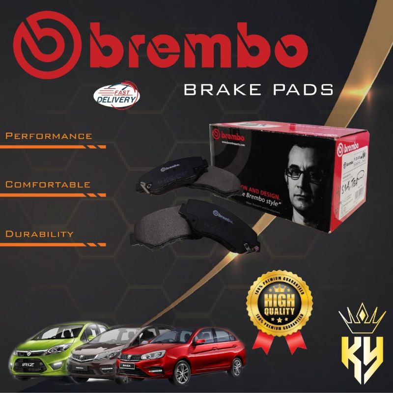 BREMBO FRONT BRAKE PAD PROTON SAGA FLX 2019 FACELIFT, NEW PERSONA II ...