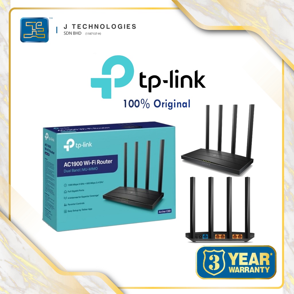 TPLINK ROUTER AC1900 DUAL BAND MU-MIMO WIRELESS GIGABIT (SUPPORT ...