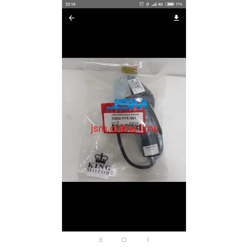 Verza MEGAPRO MONOSHOCK 2010 REAR RIGHT SEN ASSY LIGHT 31600-KYE-901 ORIGINAL HONDA