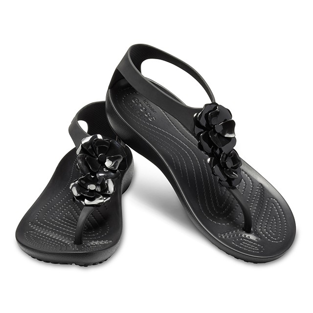 womens black crocs