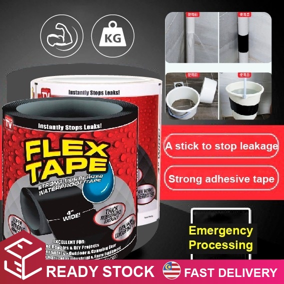 Flex Tape Water Leakage? For PVC Metal Ceramic All Surfaces Pita