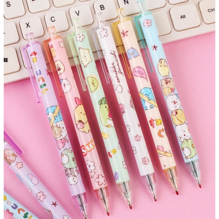 SET Cute Cartoon Pen stationery set cute cartoon black gel pen set/pen ...