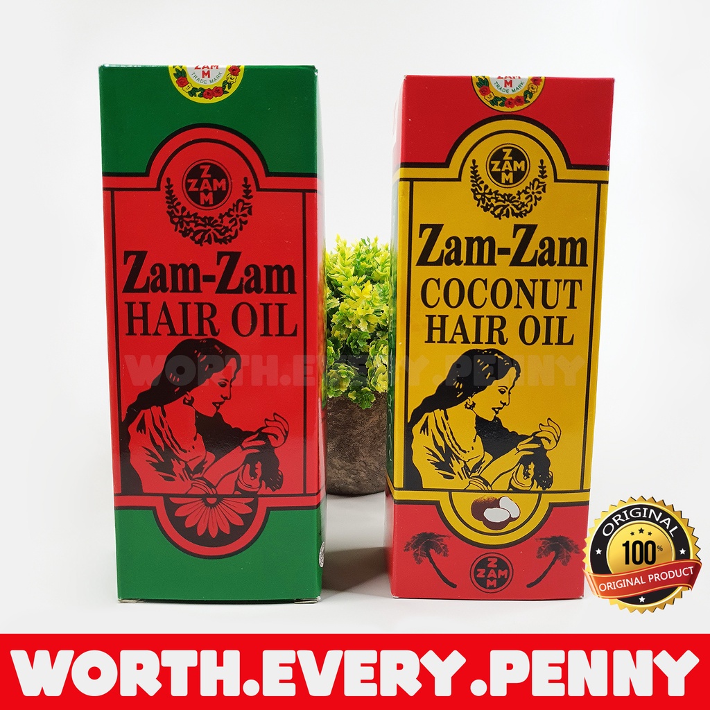 100 Original Zamzam Hair Oil / Minyak Rambut Zamzam 115ml Shopee