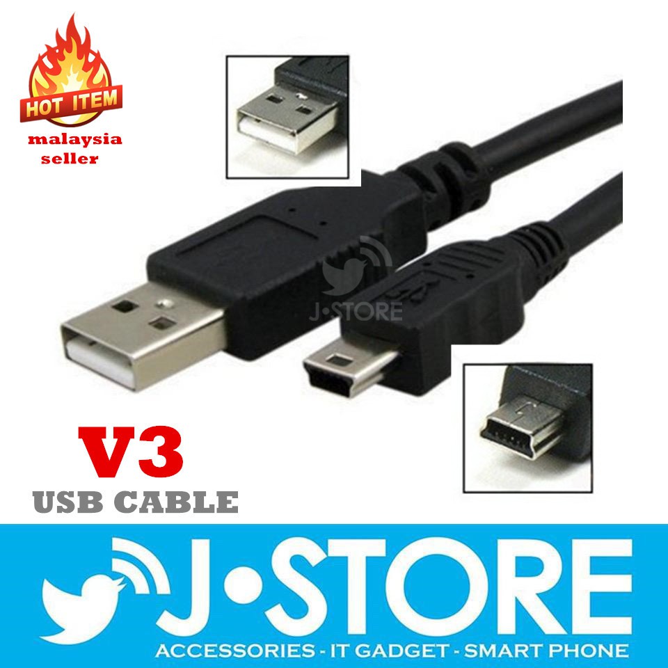 V3 Mini Usb Cable Mp3 Mp4 cable MP3 Music Player Kid Learning Player Radio Quran Joc Sj6 Legend Sj7