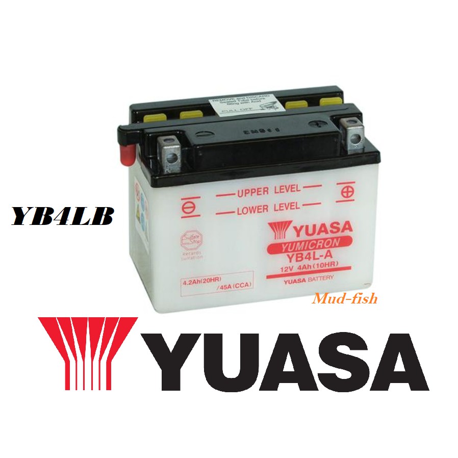 YUASA YB4L-B Conventional BATTERY For EX5 | Shopee Malaysia