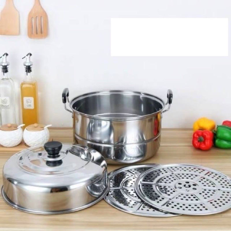 Multi-Functional Stainless Steel Steamer/Periuk pengukus 2in1 periuk ...