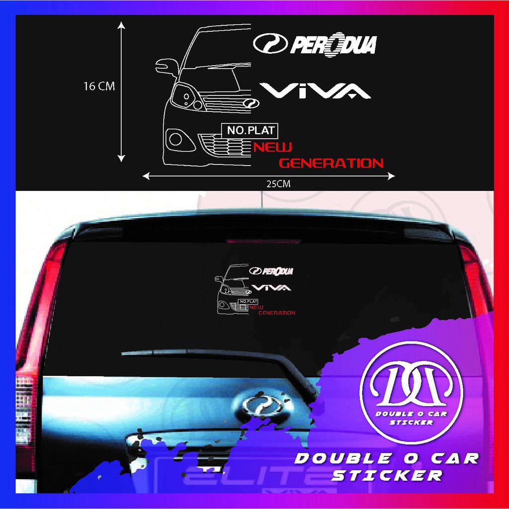 sticker kereta viva